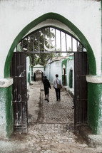 gates to an Islamic center in Afica 