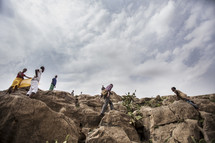 rock climbing in Ethiopia 