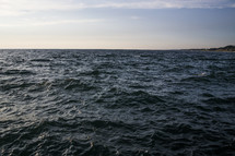 choppy ocean water surface 