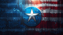 Futuristic American Independence Day background 