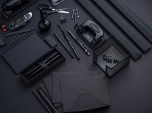 black desktop items 