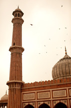 a mosque tower in India 