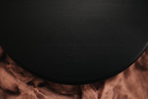 black circle background on fabric 