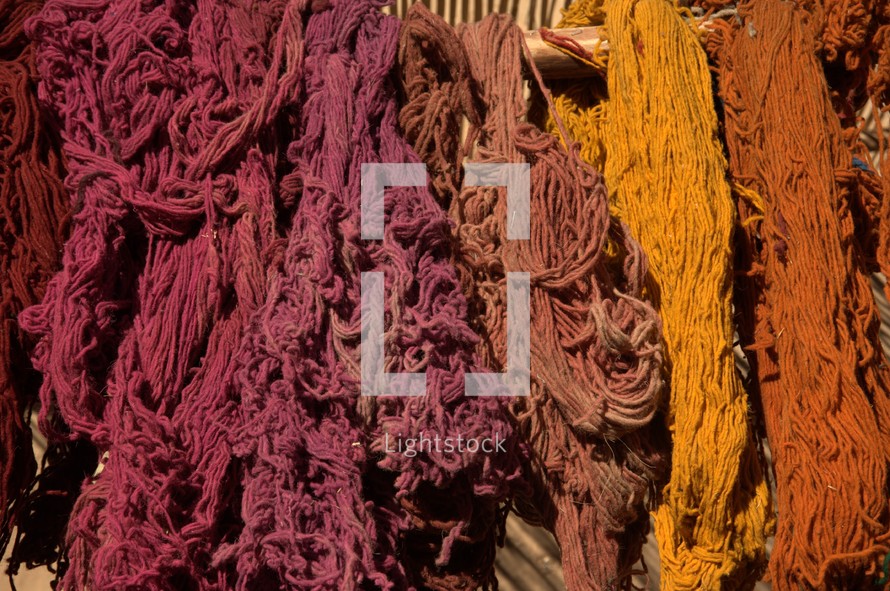 dyed yarn in biblical times 