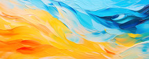 Rough colorful painting texture with oil brushstroke. Background illustration.