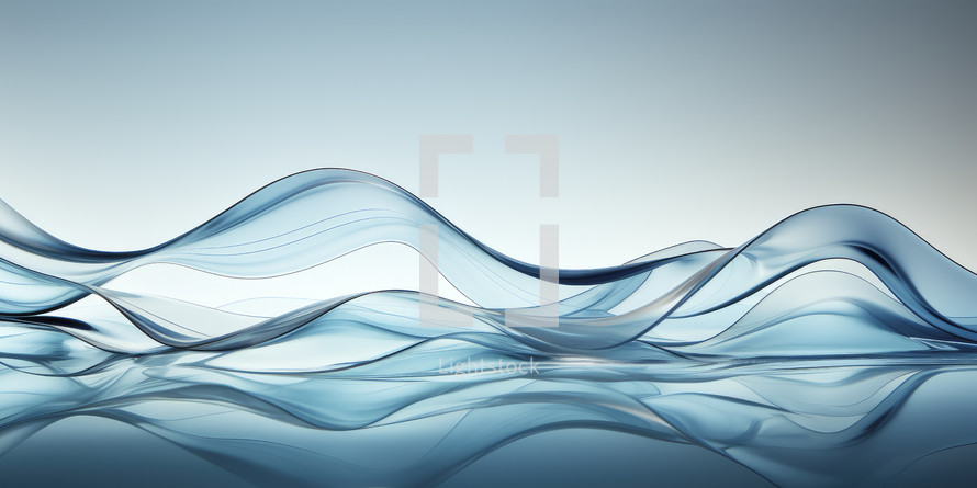 Colorful abstract blue water twisting background.