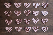 heart shaped cookies 