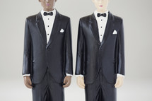 two male cake toppers. 