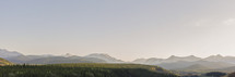 banner sized panoramic mountain tops