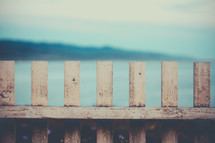 Fence With Ocean In The Background