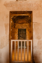 interior of ancient structure in Egypt 