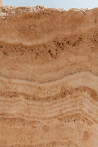 layers of soil in desert Egypt 