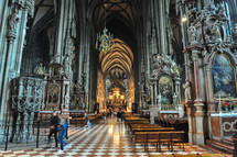 A cathedral interior in Austria 