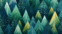 Modern trees background illustration. 