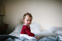 toddler in bed 