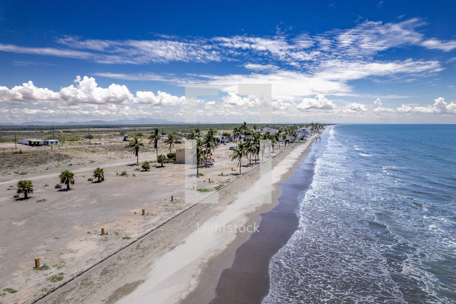 ocean shore in Mexico 