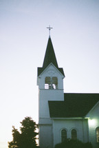 white church steeple 