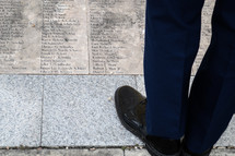 U.S. Airman at 9/11 memorial