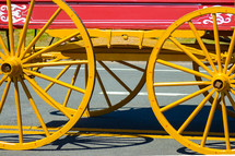yellow wagon wheels 