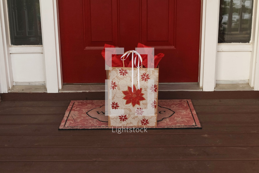 Gift on a doorstep 