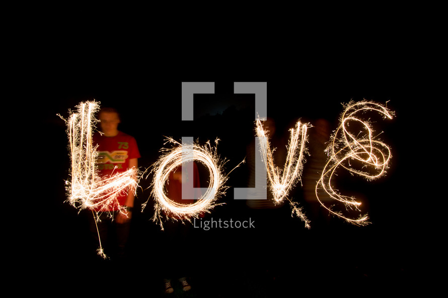 word love in lights