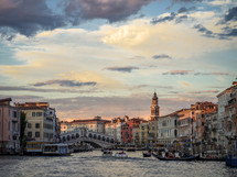 Venice at sunset 