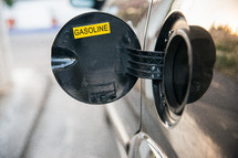 open gasoline cap 