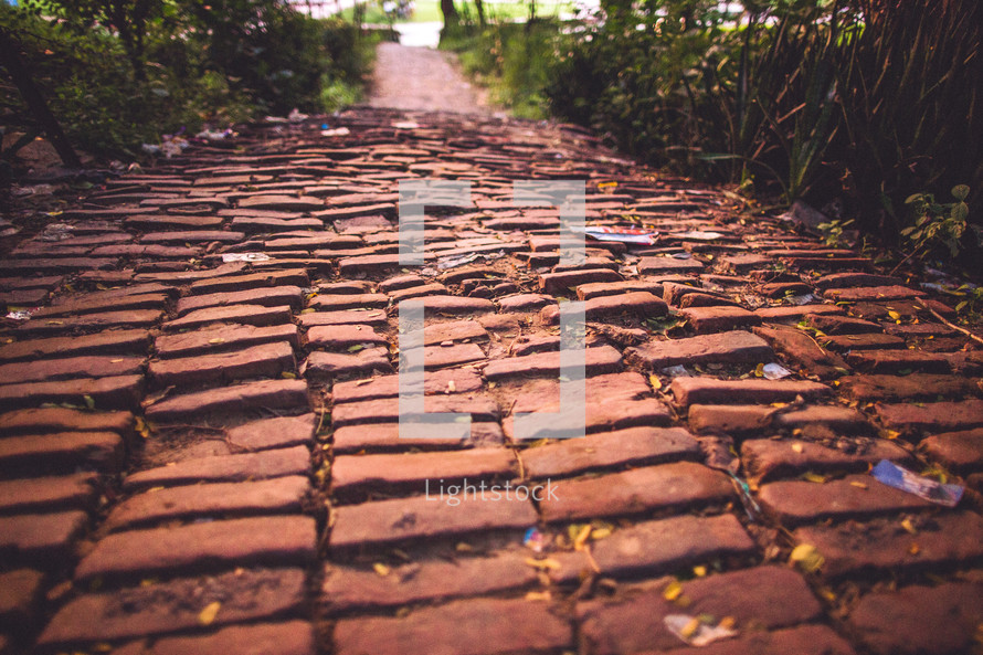 brick path 