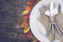 Autumn Thanksgiving Table Setting
