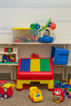 toys in a daycare center 