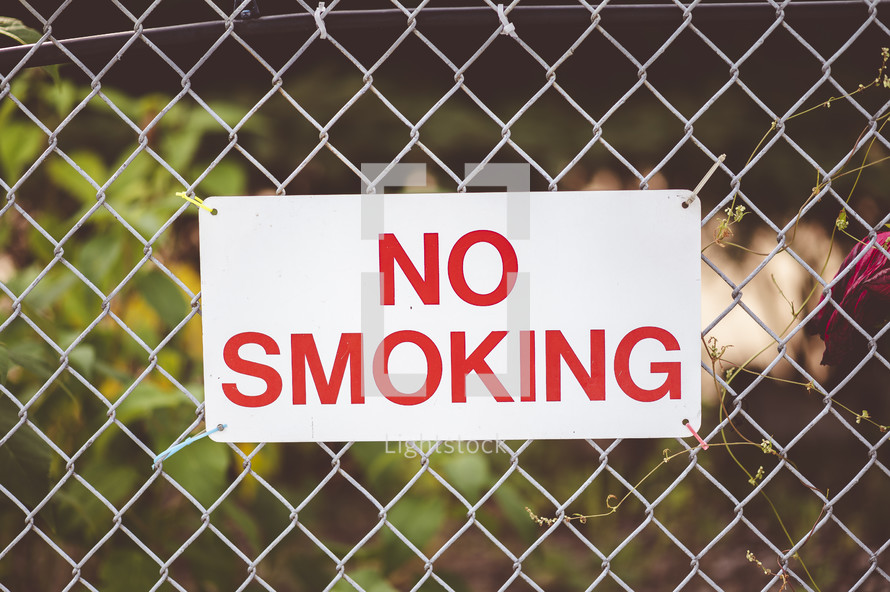 No Smoking sign 