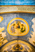 biblical paintings on a ceiling 