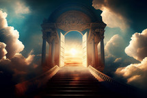 Illustration of the archway to heaven