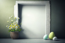 Easter Background Frame on wall
