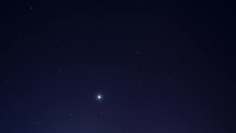 Venus the morning star rising in the eastern sky