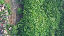 Aerial Over Development Deforestation near Campuhan Ridge Walk Ubud Bali