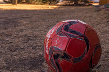 soccer ball on the ground 