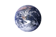 earth on white background.