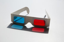 3D glasses isolated on white.