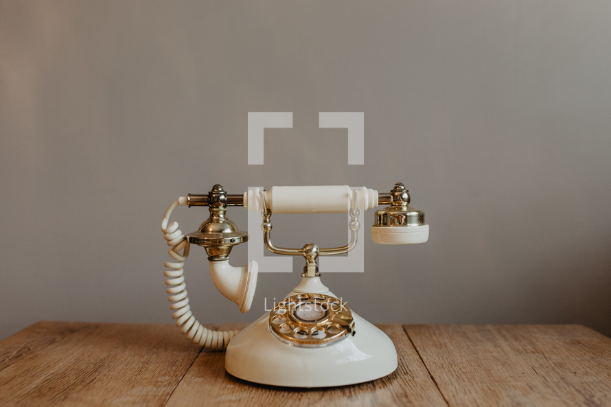vintage rotary telephone 
