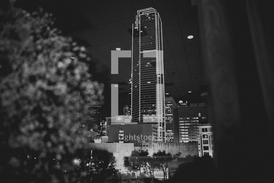 Skyscraper at night
