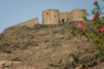 castle ruins in Yemen 