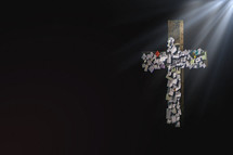 prayers nailed to a cross