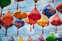 Colorful Chinese lanterns