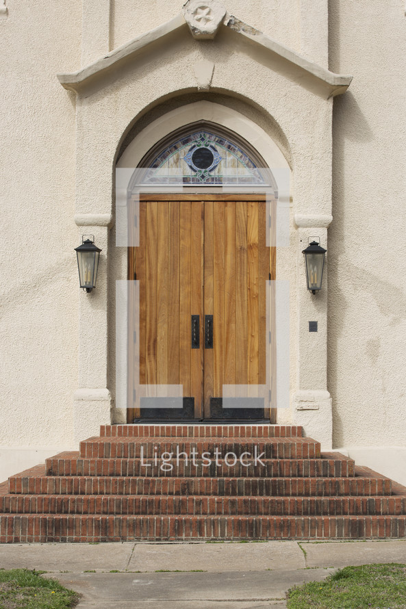 closed church doors 