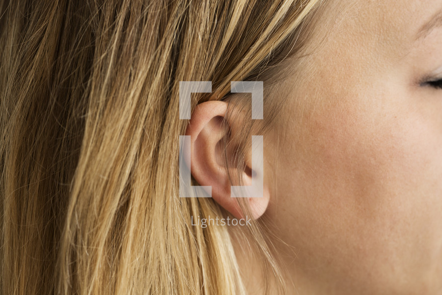 a woman's ear 