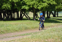 active child riding a bike 