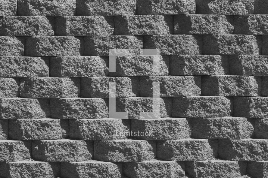 stacked stone wall background 