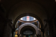 interior of an ancient church 
