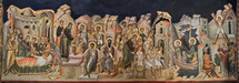 Fragment of an old Christian Orthodox mural painting